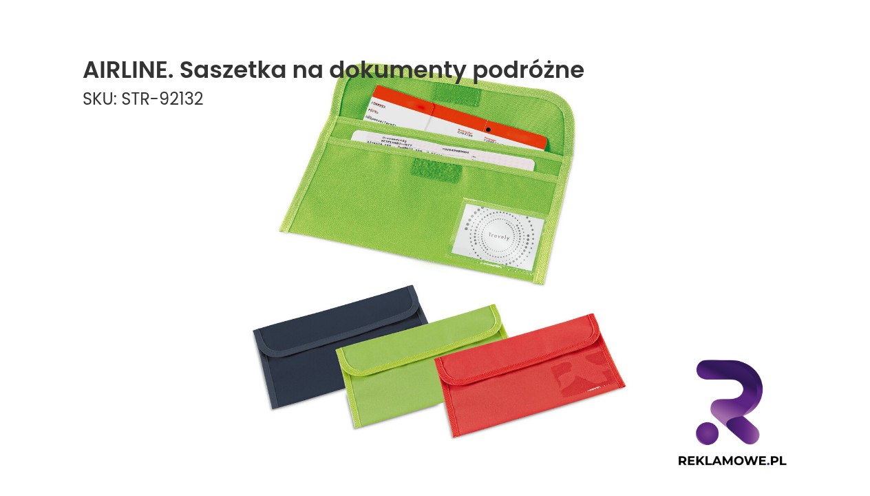 AIRLINE saszetka na dokumenty podróżne - praktyczna saszetka podróżna na paszport, bilety i dokumenty