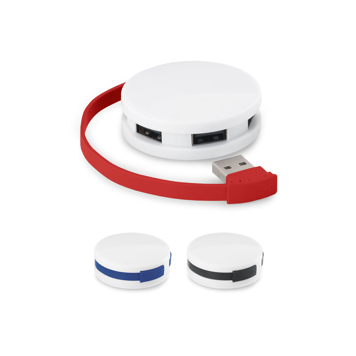 GARDNER. HUB z kablem i 4 portami USB-A z ABS 97357_set