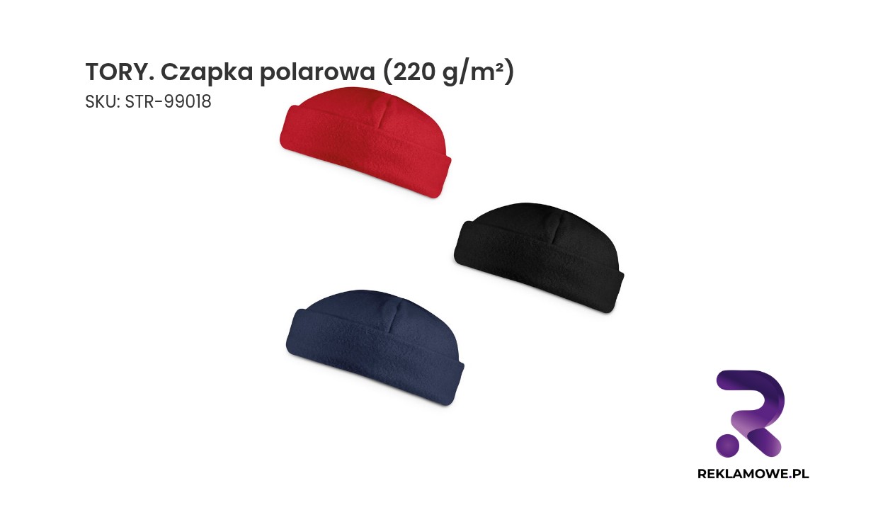 TORY. Czapka polarowa (220 g/m²) TORY czapka polarowa 220 g/m² - ciepła czapka polarowa